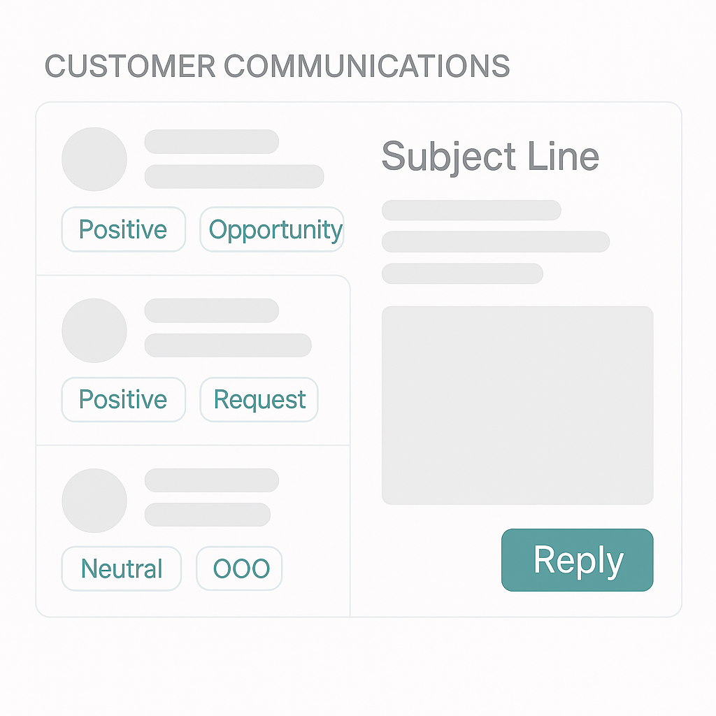 Nicest.ai Consolidated AI-Sentiment Analysis Unibox Brings All your inbox data together